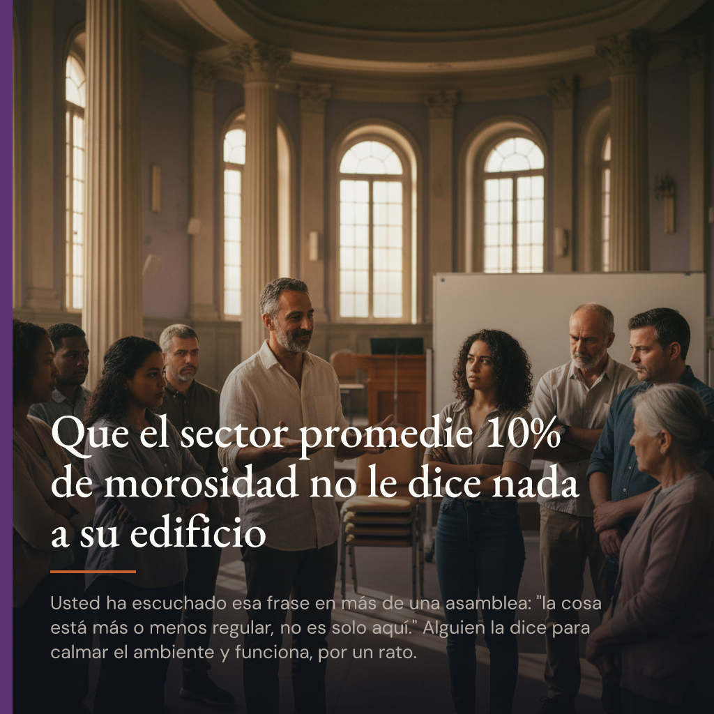 Que el sector promedie 10% de morosidad no le dice nada a su edificio